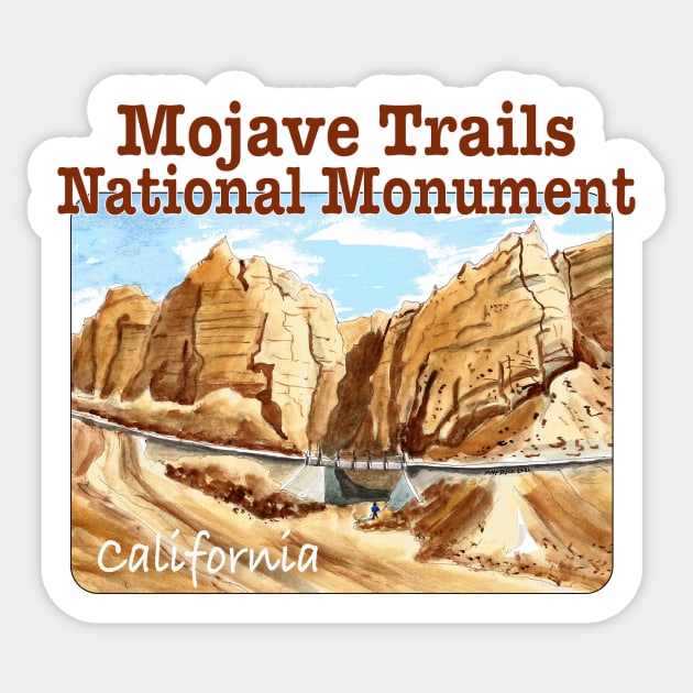 Mojave Trails National Monument, California Sticker by MMcBuck